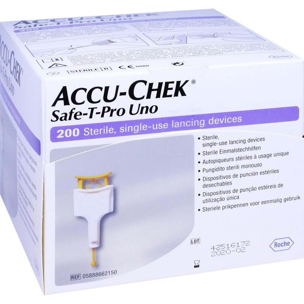 ACCU-CHEK Safe T Pro Uno II Lanzetten 200 St Lanzetten