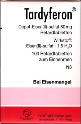 Tardyferon Depot-Eisen(II)-sulfat 80mg 100 St Retard-Tabletten