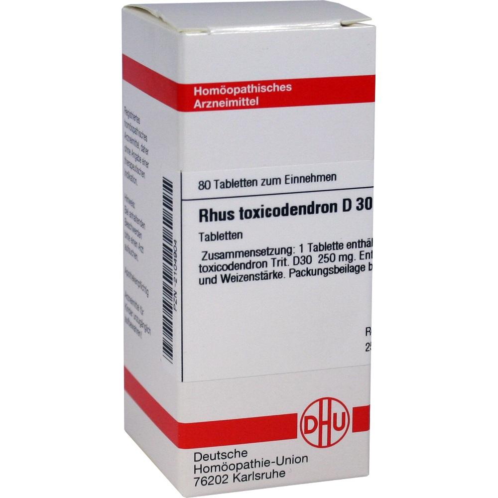 RHUS TOXICODENDRON D 30 Tabletten 80 St Tabletten
