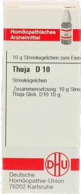 THUJA D 10 Globuli 10 g Globuli