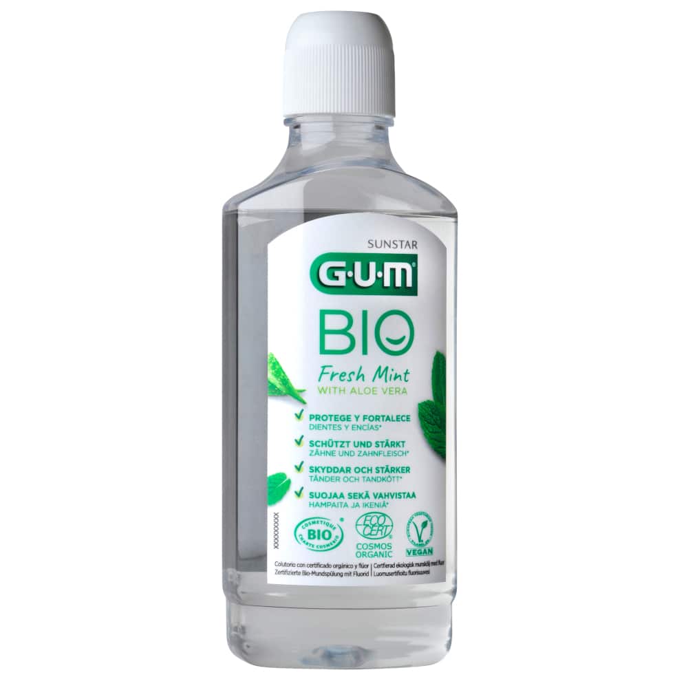 GUM BIO Fresh Mint Mundspülung 500 ml Mundwasser