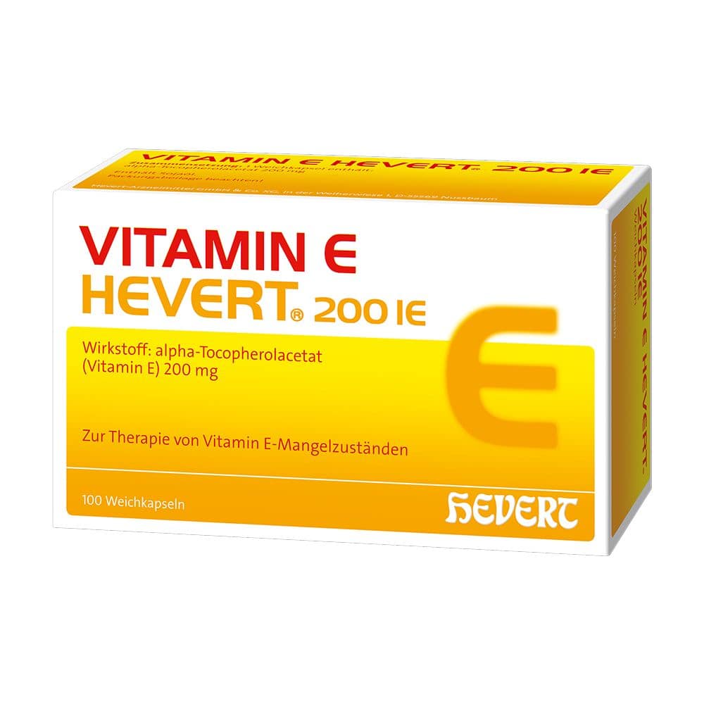 Vitamin E HEVERT 200 I.E. 100 St Weichkapseln
