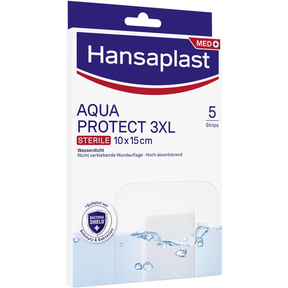 Hansaplast AQUA PROTECT 3XL STERILE 10 x 15 cm 5 St Pflaster