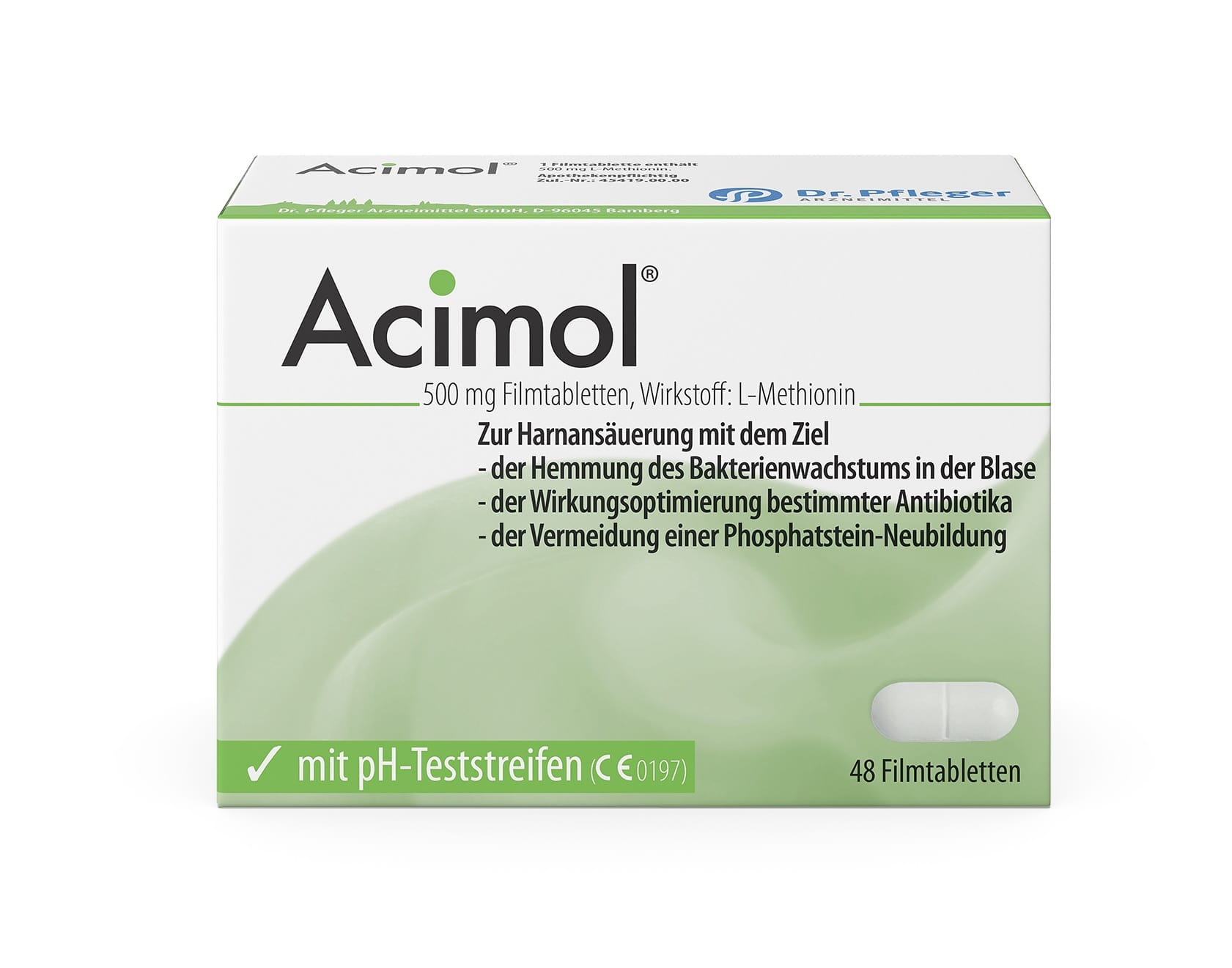 Acimol 500mg mit pH-Teststreifen 48 St Filmtabletten