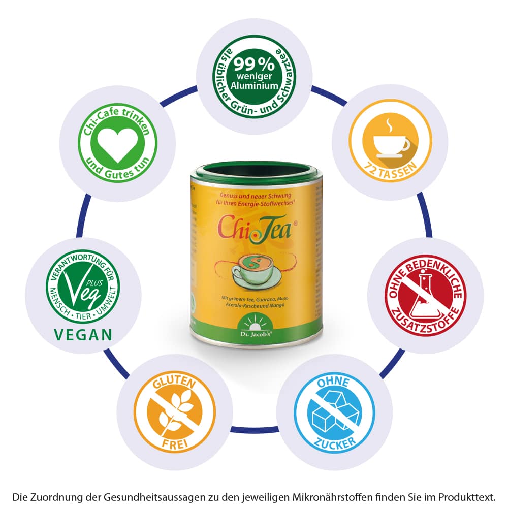 Chi-Tea Wellness Tee Guarana grüner Tee Kaffee Acerola