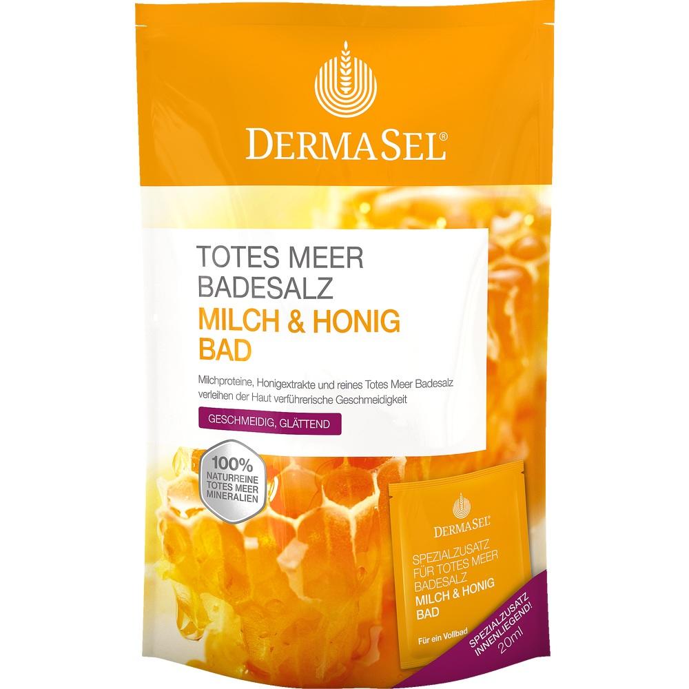 DERMASEL Totes Meer Badesalz+Milch&Honig  1 Packung Kombipackung
