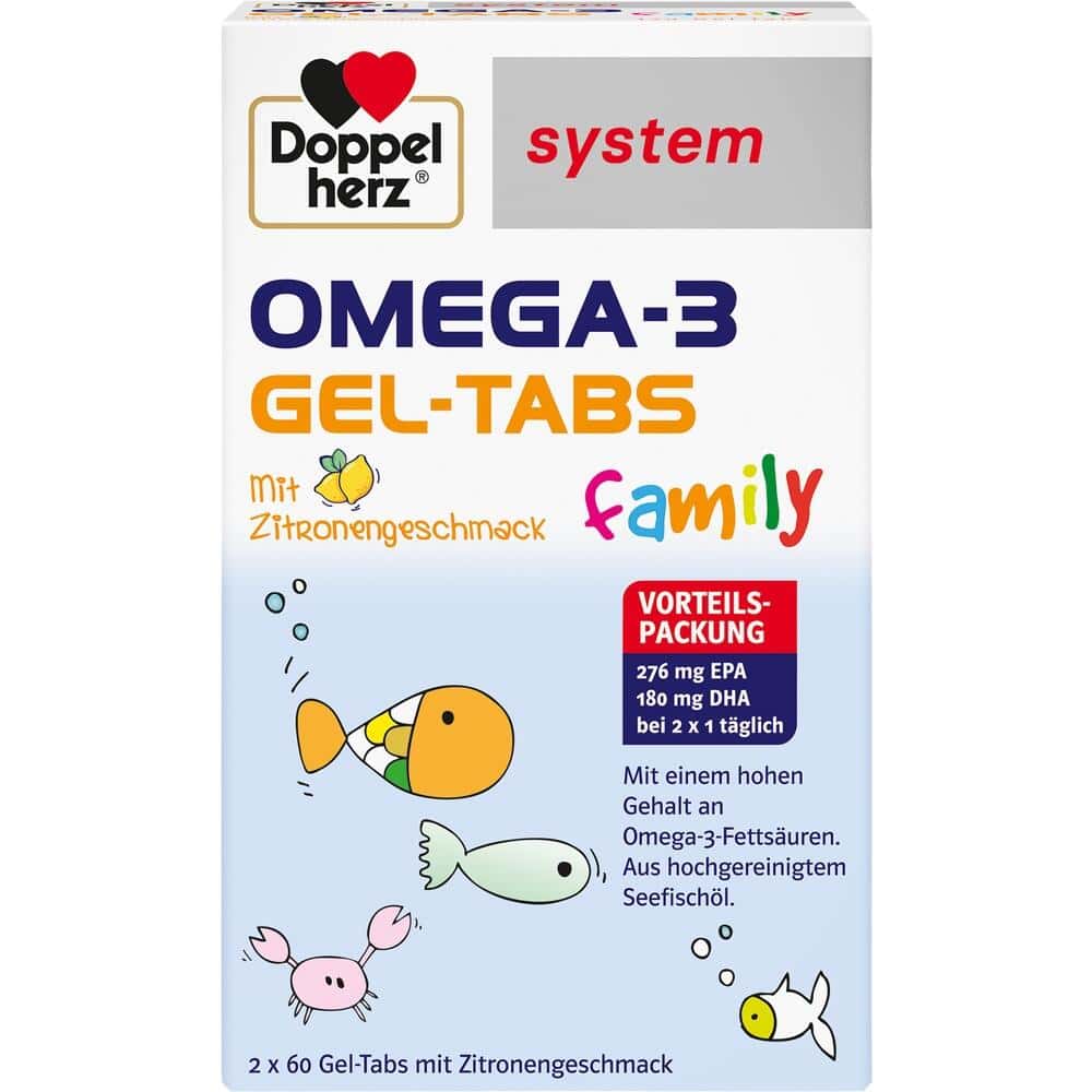 Doppelherz system OMEGA-3 GEL-TABS family  120 St Kautabletten