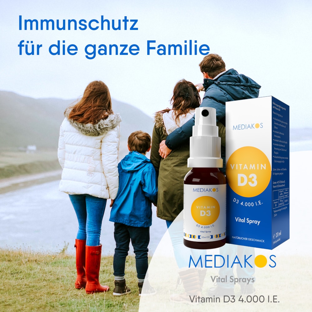 MEDIAKOS Vitamin D3 4.000 I.E. Vital Spray 20 ml Spray