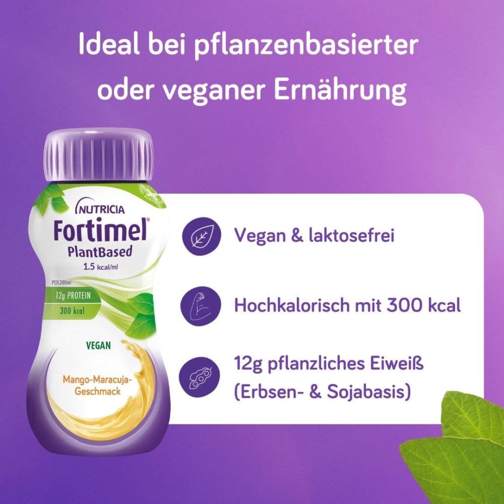 Fortimel PlantBased 1,5 kcal Mango 32X200 ml Flüssigkeit