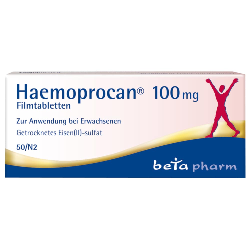 Haemoprocan 100mg Filmtabletten 50 St Filmtabletten