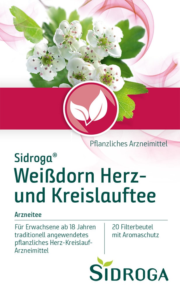 SIDROGA Weißdorn Herz- und Kreislauftee 20X1.5 g Tee