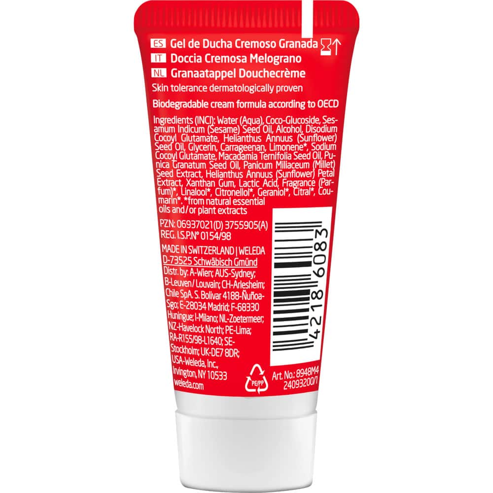 Weleda Inspire Schönheitsdusche Granatapfel 20 ml Duschgel