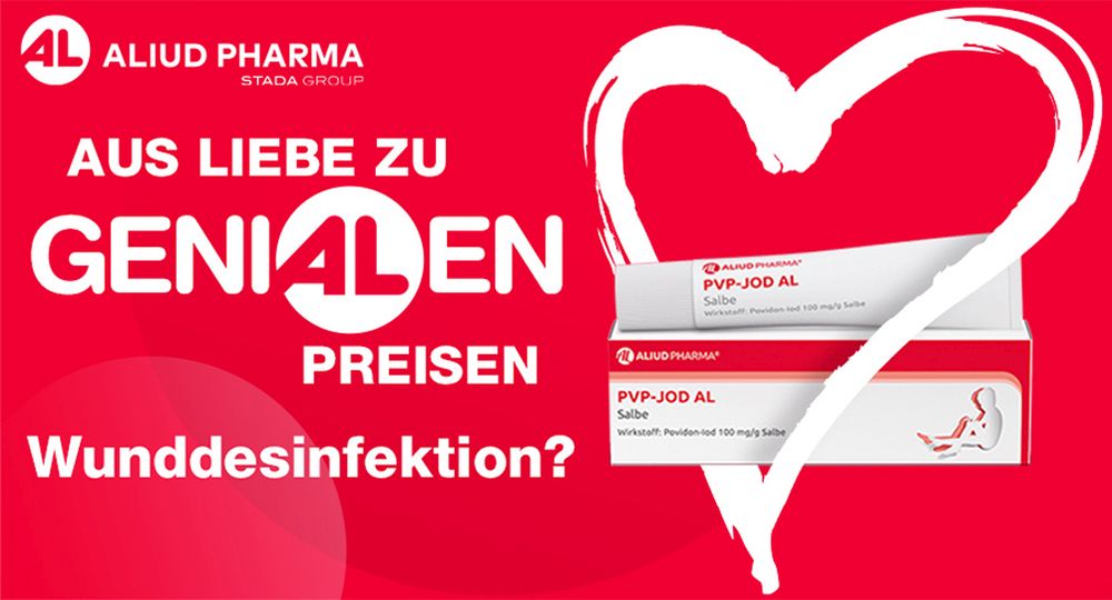 PVP-Jod AL Salbe bei Wunddesinfektion (Antiseptikum)