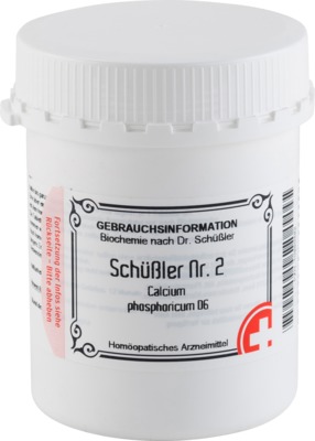 SCHÜSSLER Nr.2 Calcium phosphoricum D 6 Tabletten 1000 St Tabletten