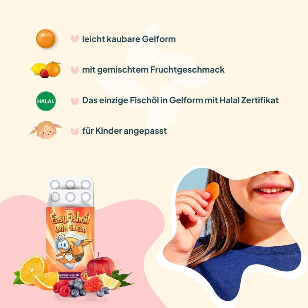 EasyFishoil Beta Glucan 30 St Kautabletten